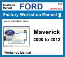 Ford Maverick Service Repair Workshop Manual